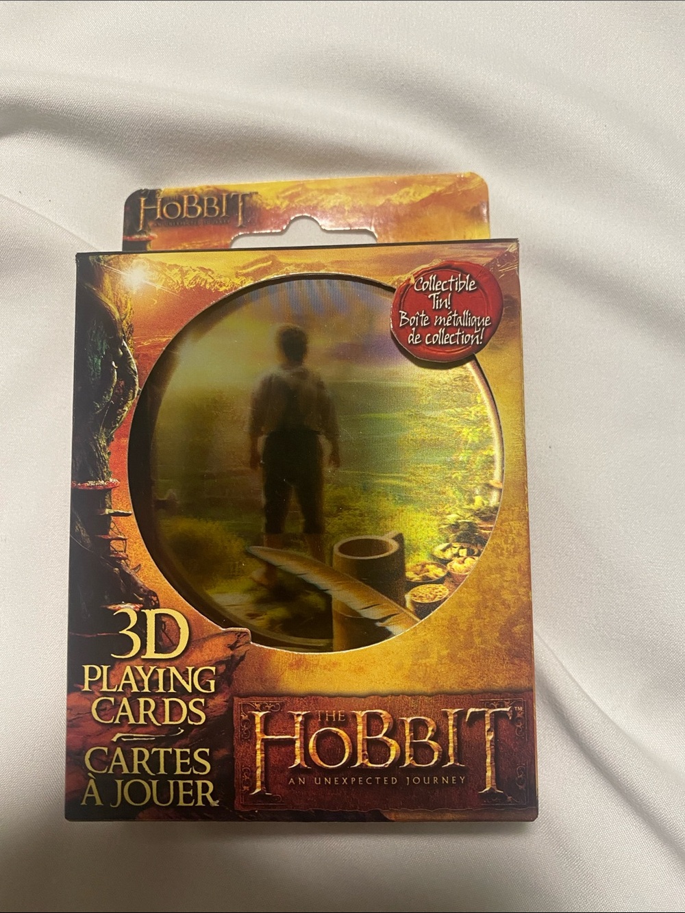 The Hobbit An Unexpected Journey 3D Lenticular Playing Cards in Collectible Tin